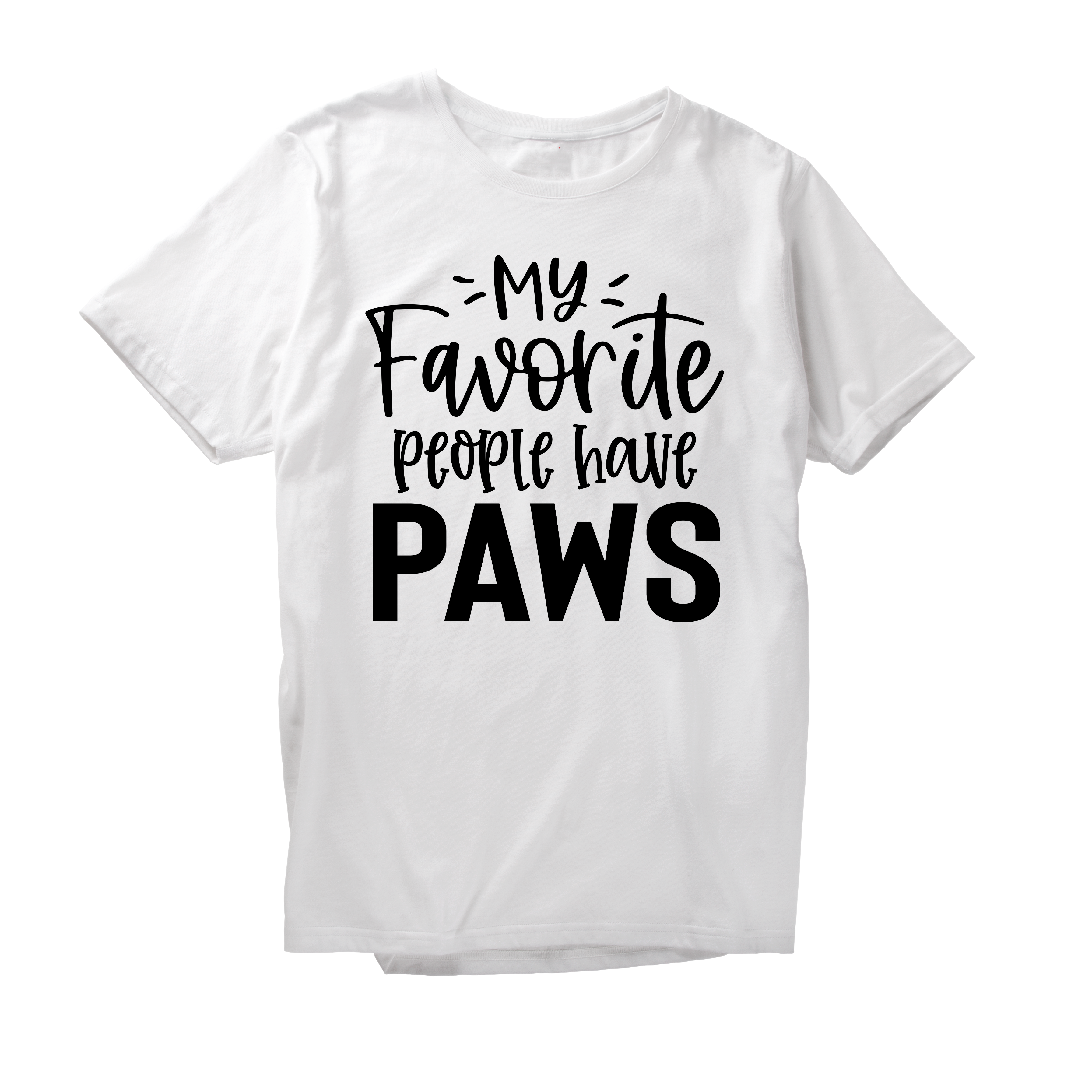 Alfaq My Faworite People Have Paws T-Shirt