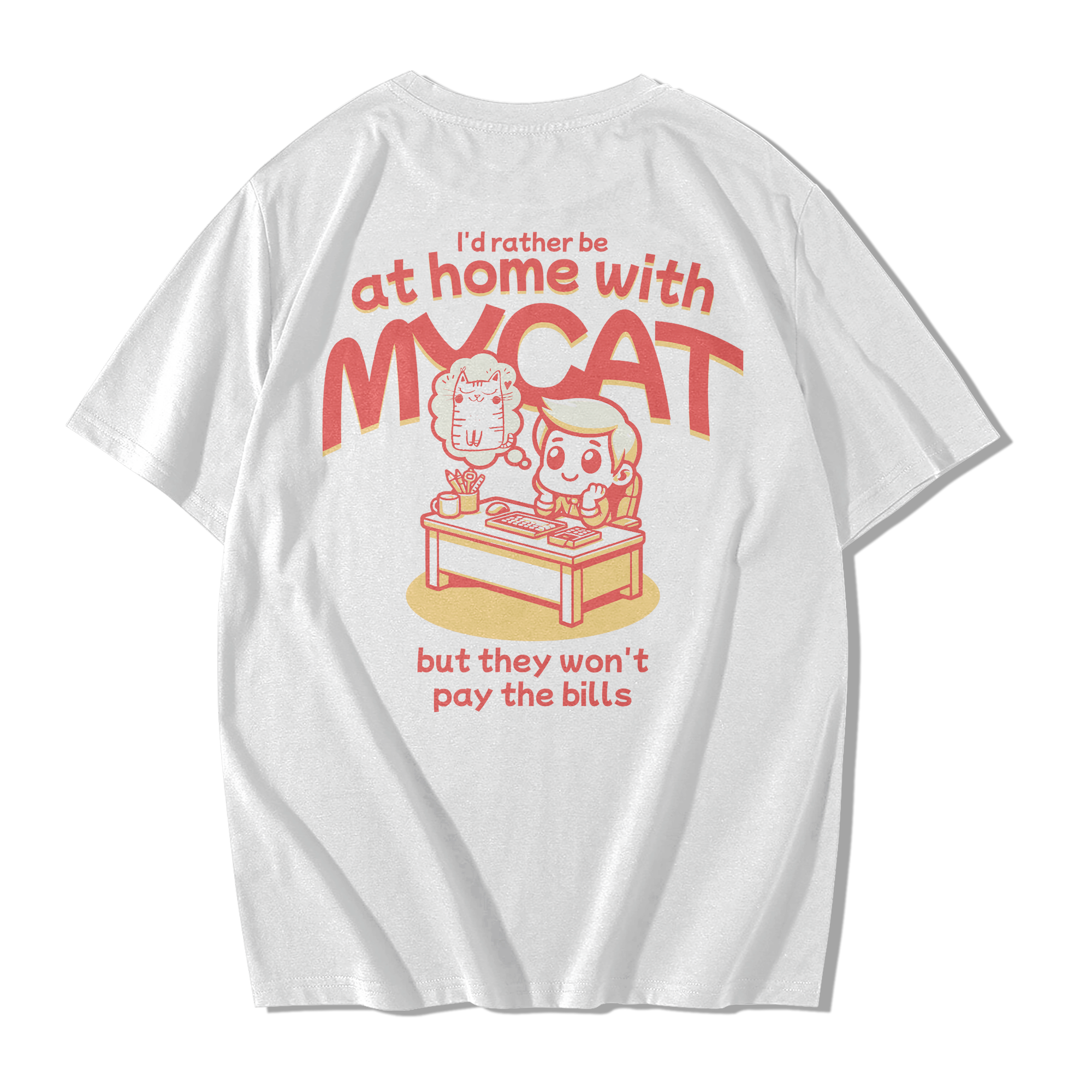 Alfaq My Cat Oversized T-Shirt for Men
