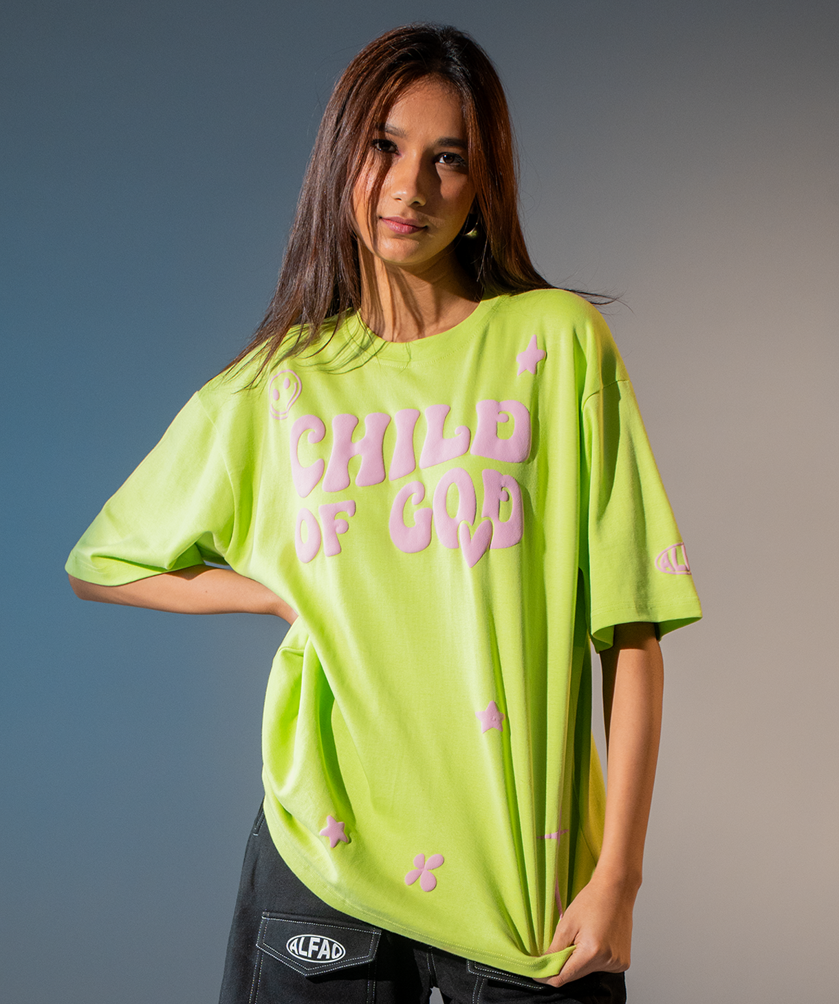 Alfaq Child Of God Oversized T-shirts