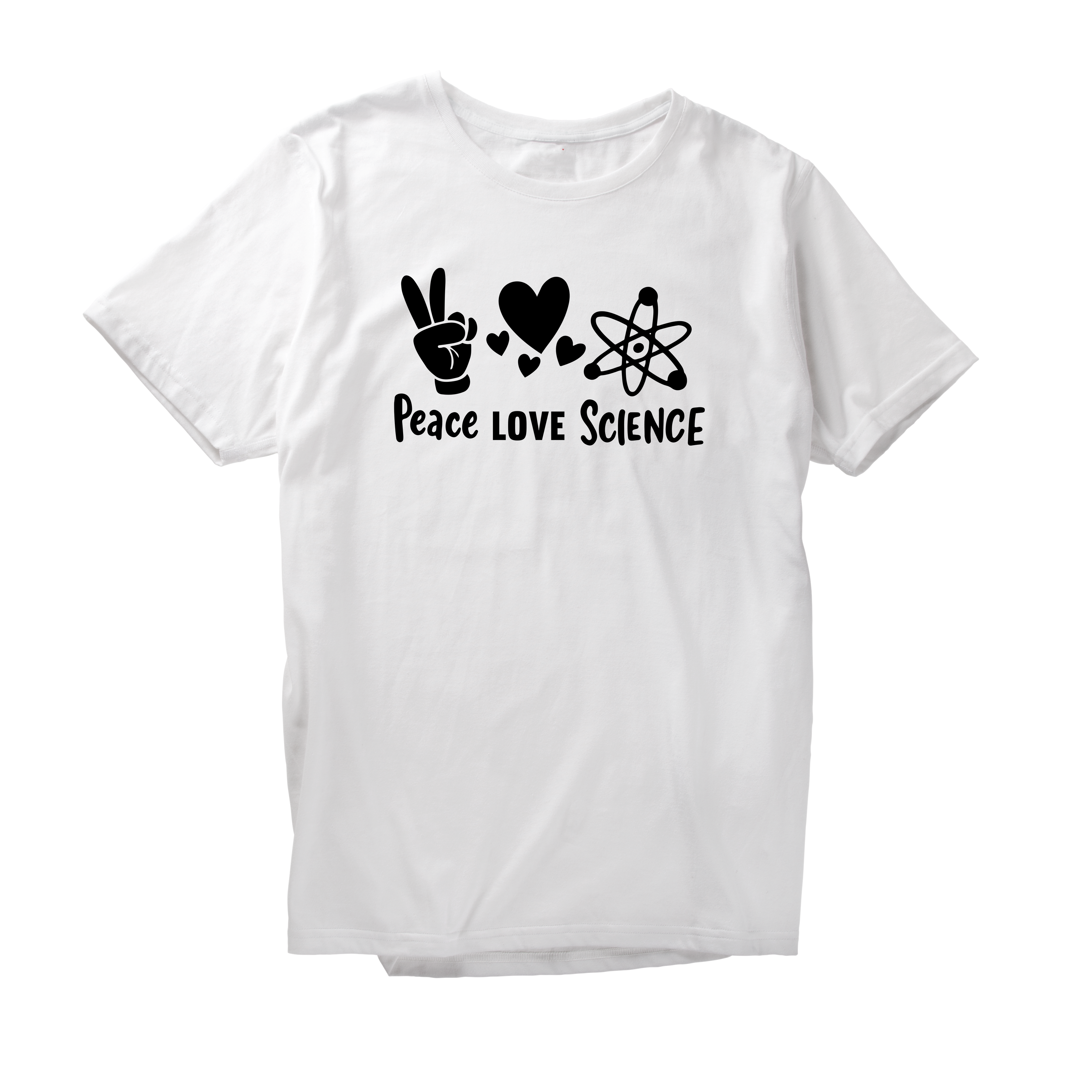 Alfaq Peace love science T-Shirt