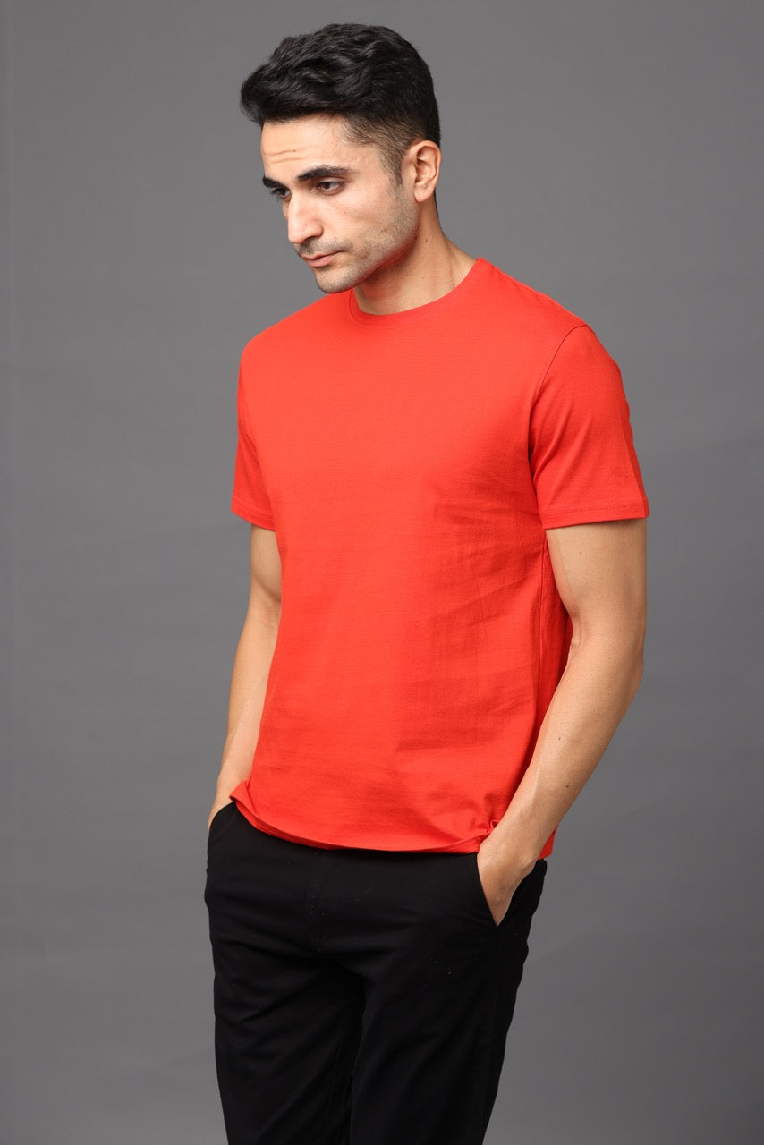 Basic Premium Red Tshirt for men