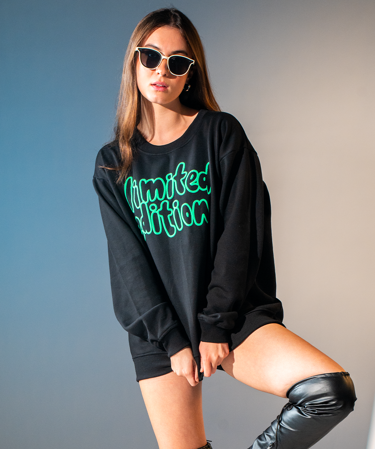 Alfaq Limited Edition Puff Printed Sweatshirt 