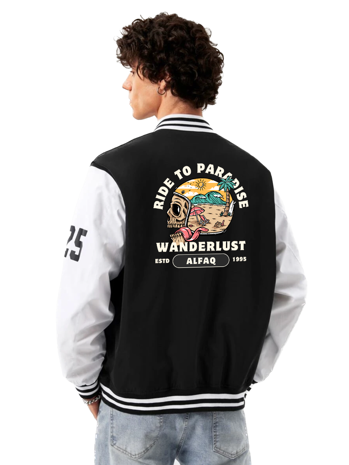 Alfaq Ride To Pardise Varsity Jacket