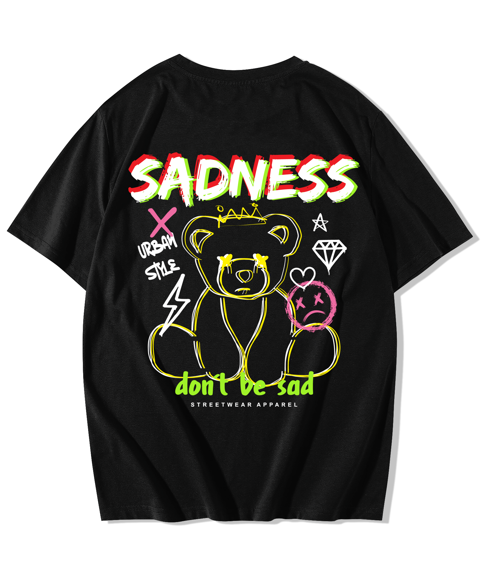 Sadness printed Oversized T-Shirt