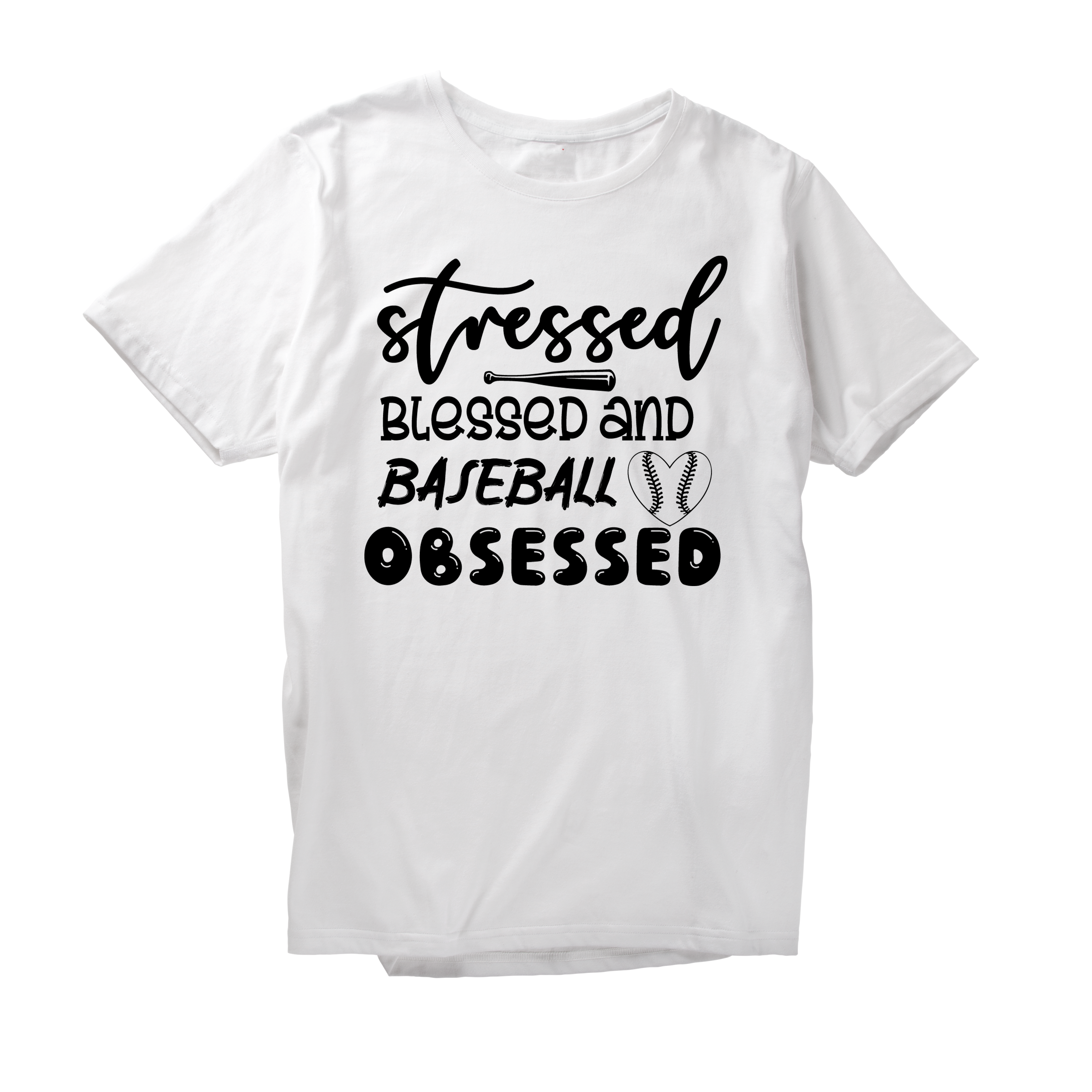 Alfaq Stressed blessed and baseball obsessed T-Shirt