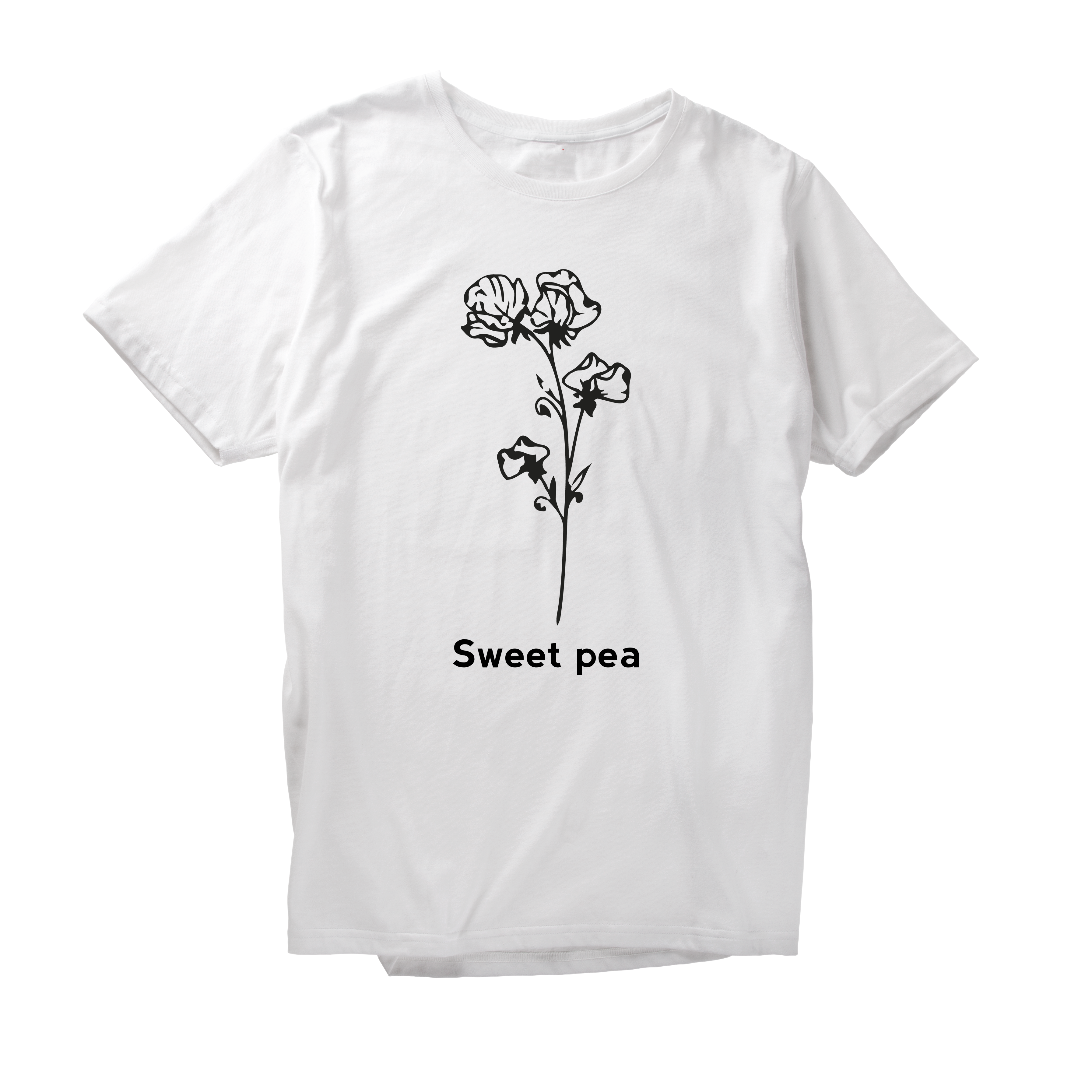 Alfaq Sweet Pea Flower T-Shirt