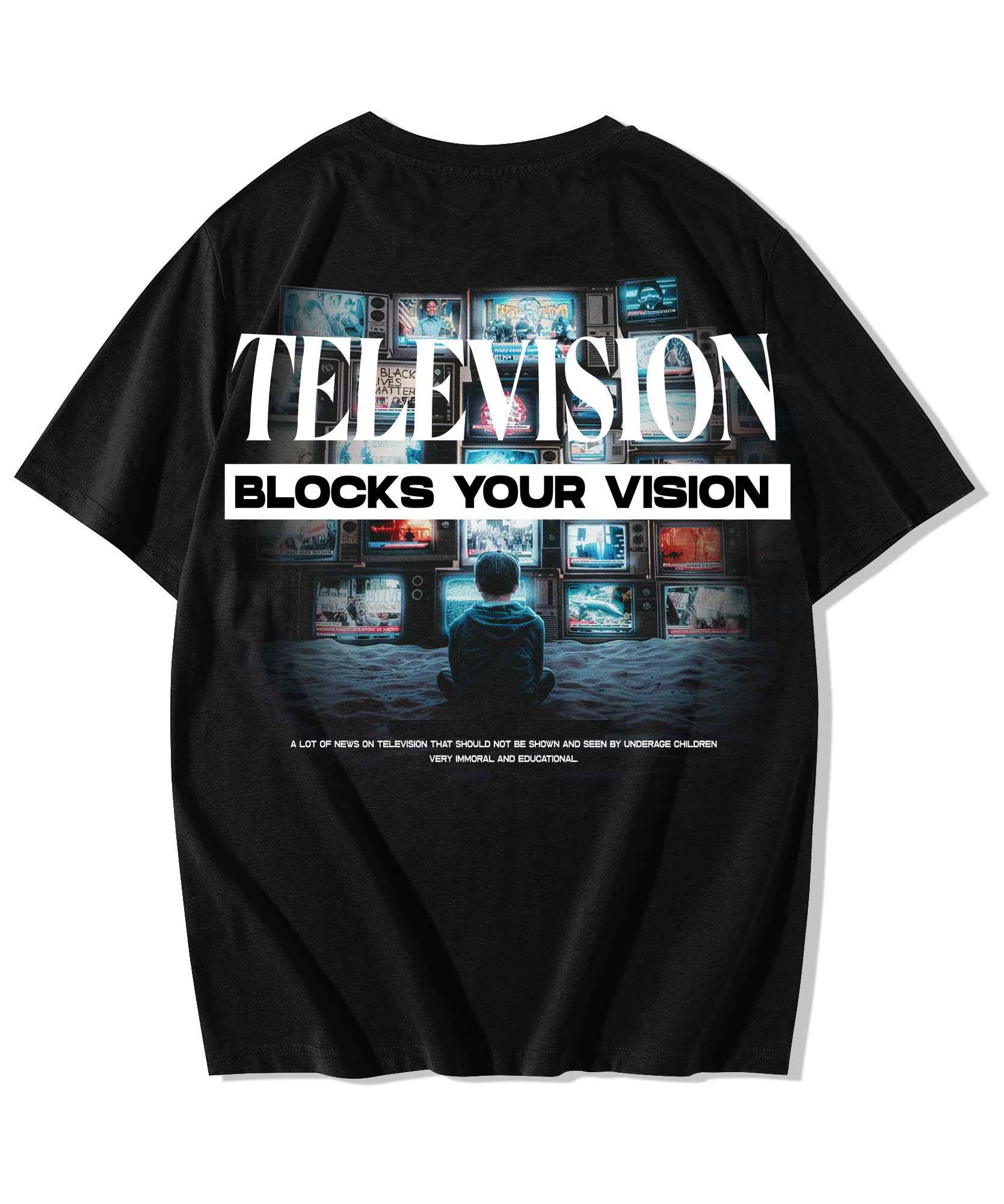 Alfaq Television Oversized T-Shirt - Alfaq