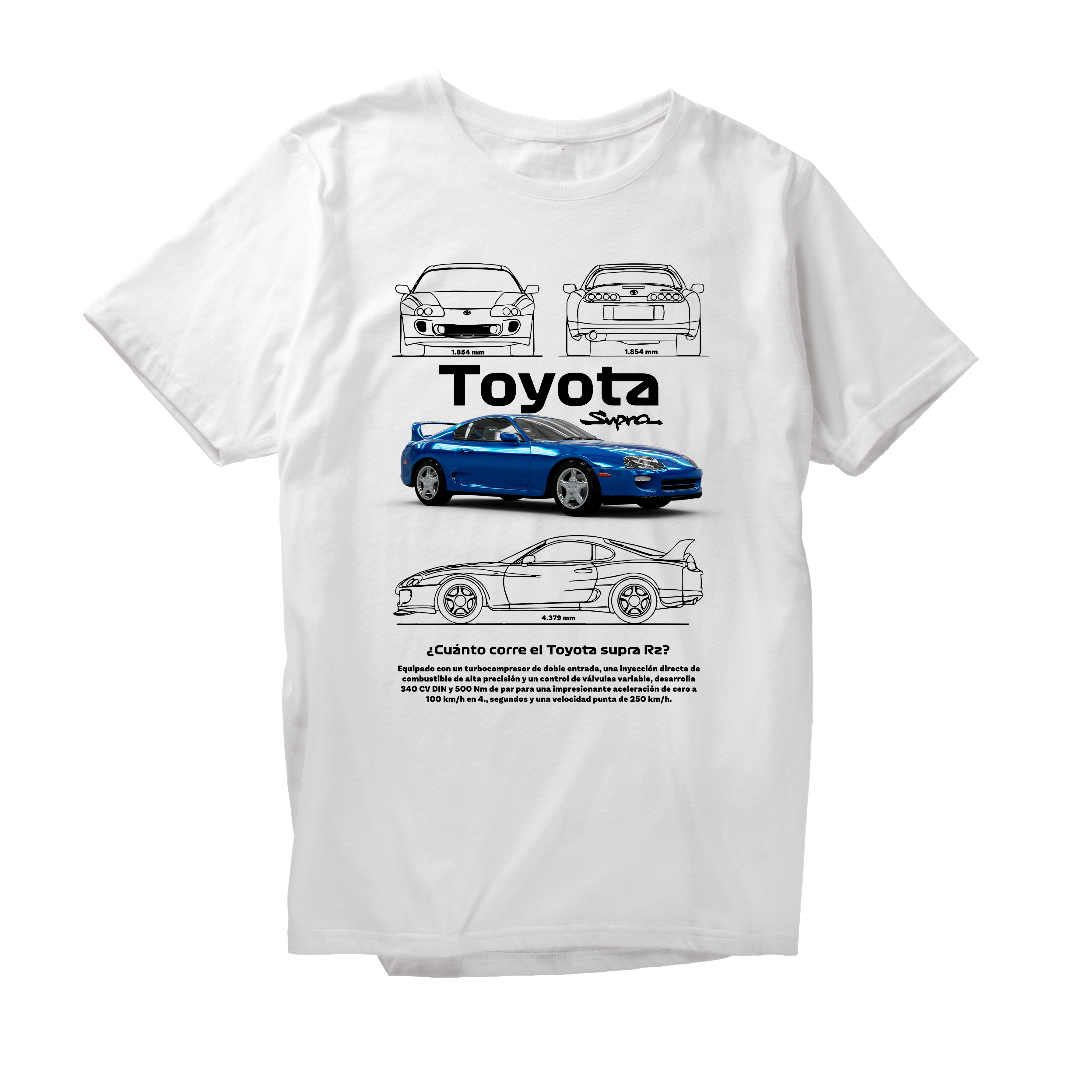 Alfaq TOYOTA SUPRA RZ BLACK T-Shirt