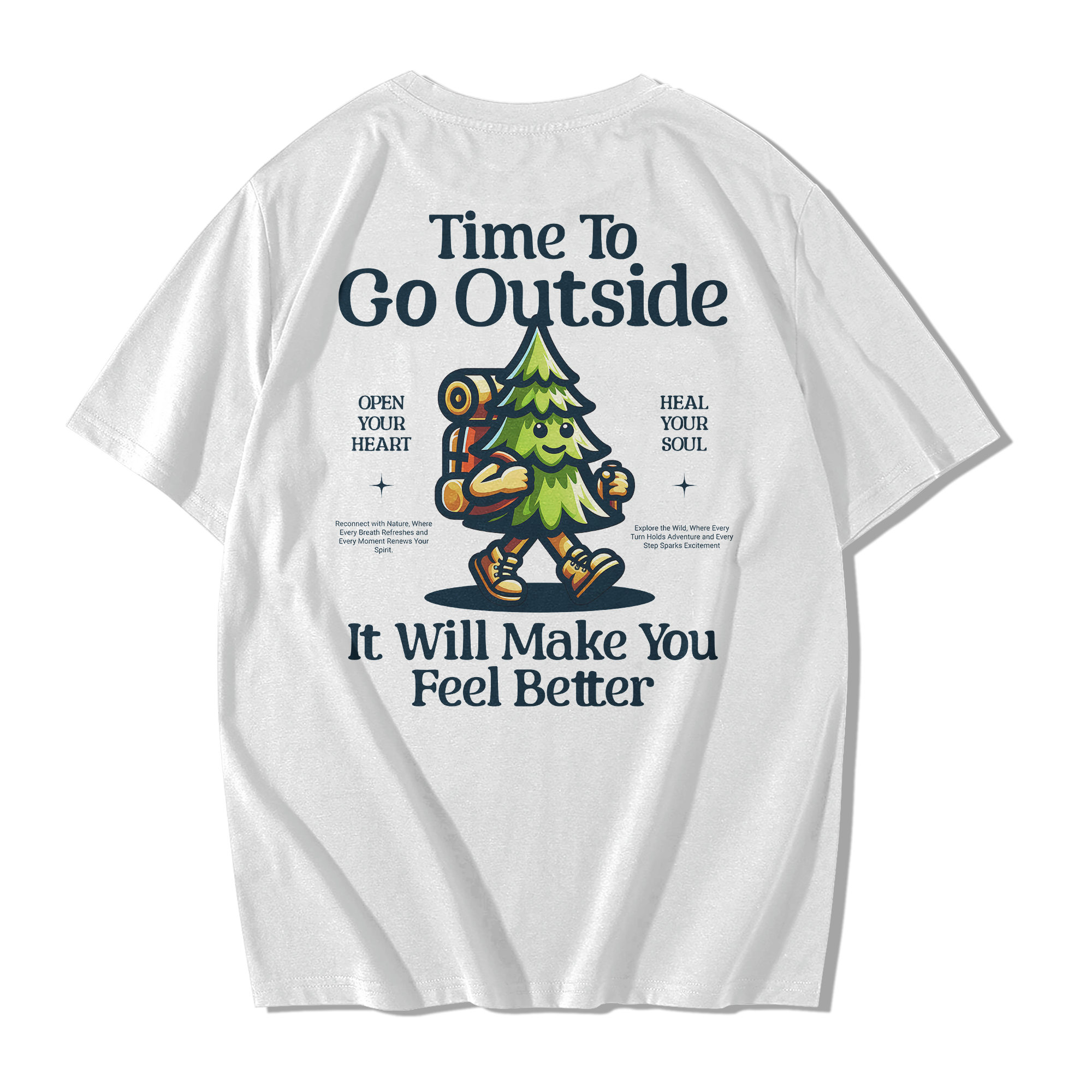 Alfaq Time to Go Outside Oversized T-Shirt for Men