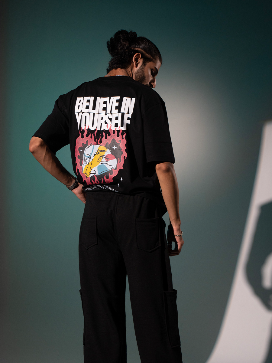 Alfaq Believe in Yourself Oversized T-shirt