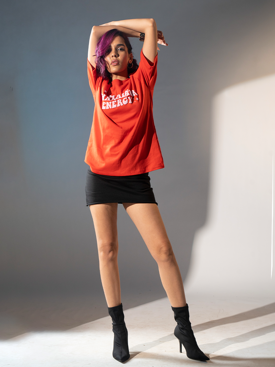Alfaq Energy Printed Oversized T-shirt