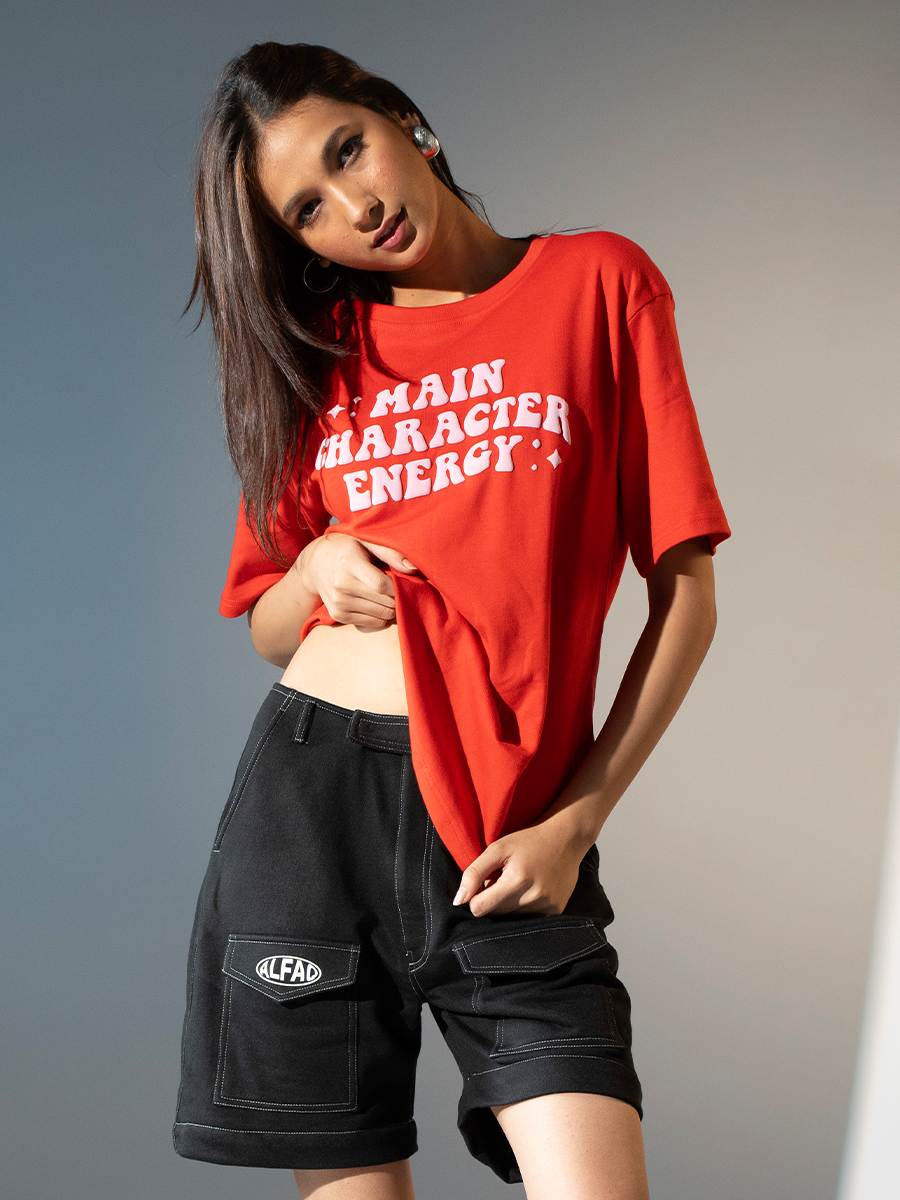 Alfaq Main Character Energy Oversized T-shirts