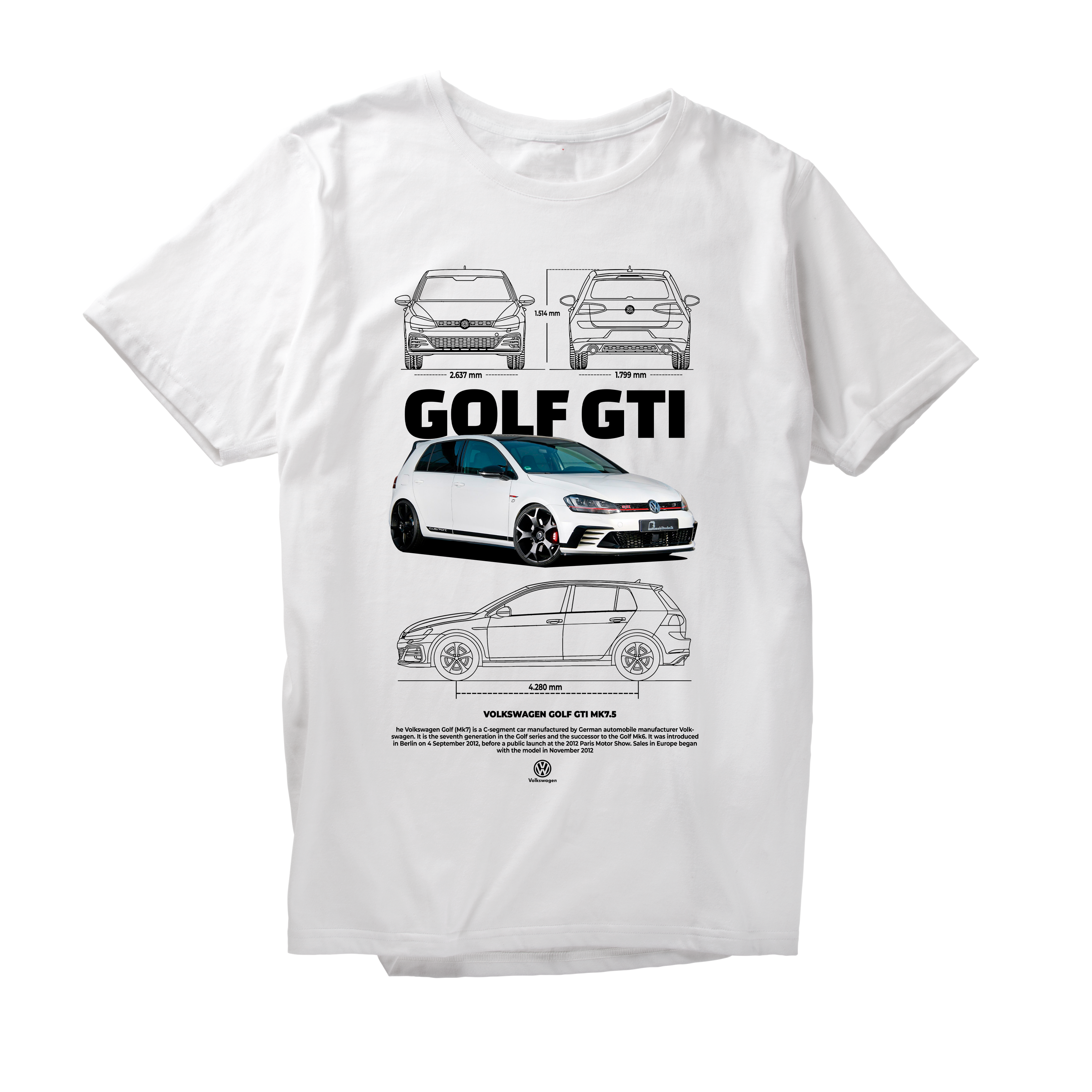Alfaq VOLKSWAGEN GTI MK7 T-Shirt