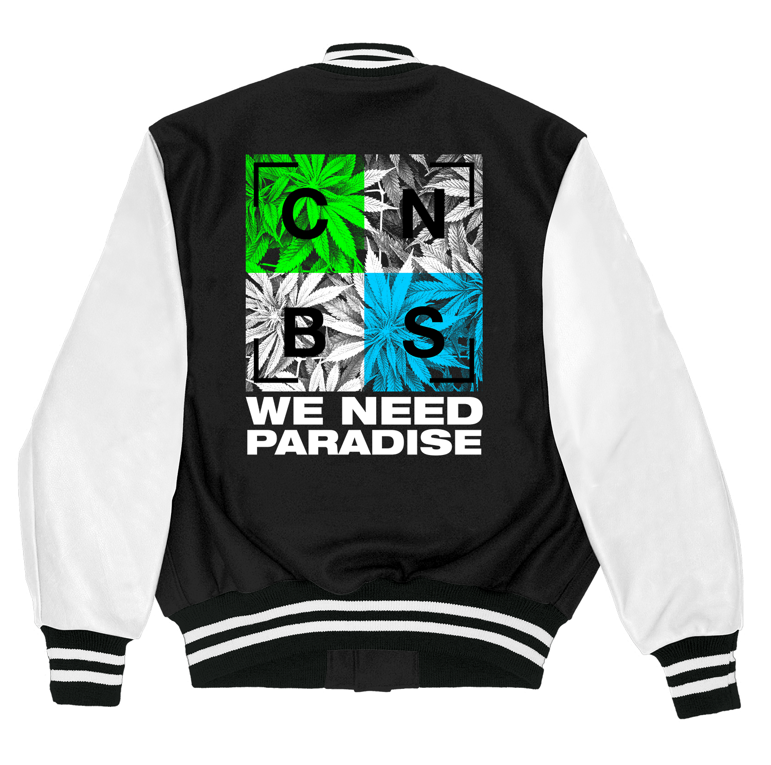 Alfaq We need paradise varsity jacket