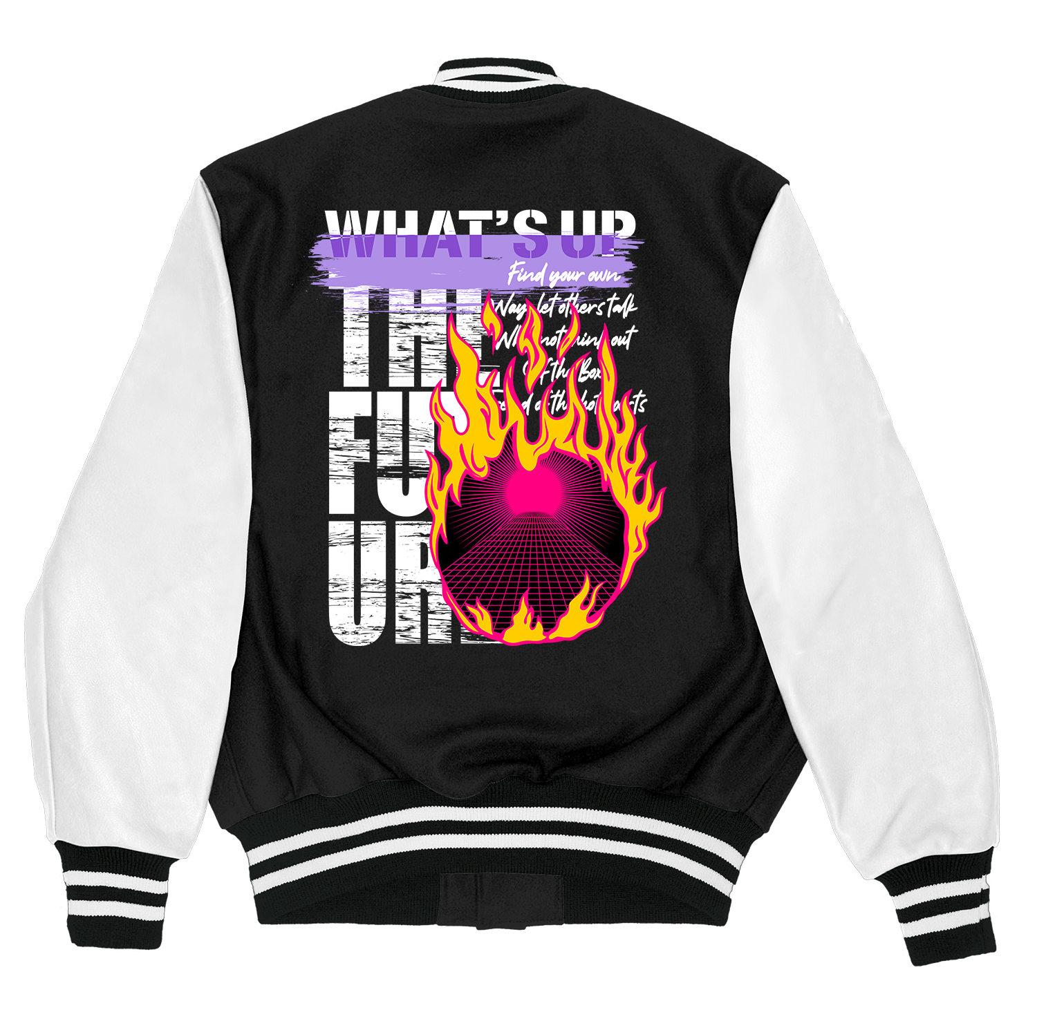 Alfaq What' sup varsity jacket