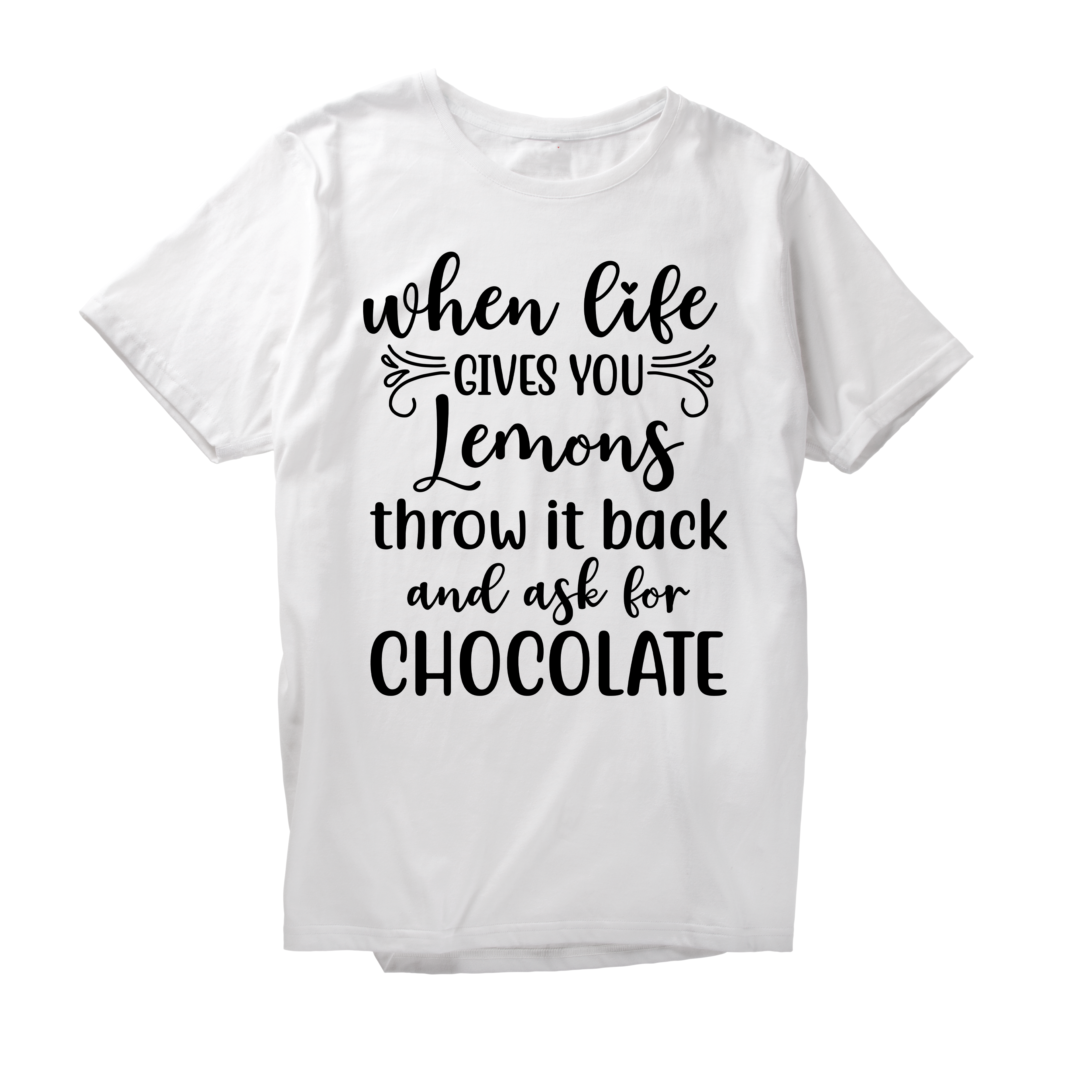 Alfaq When Life Give You Lemons Throw It Back And Ask For Chocolate T-Shirt