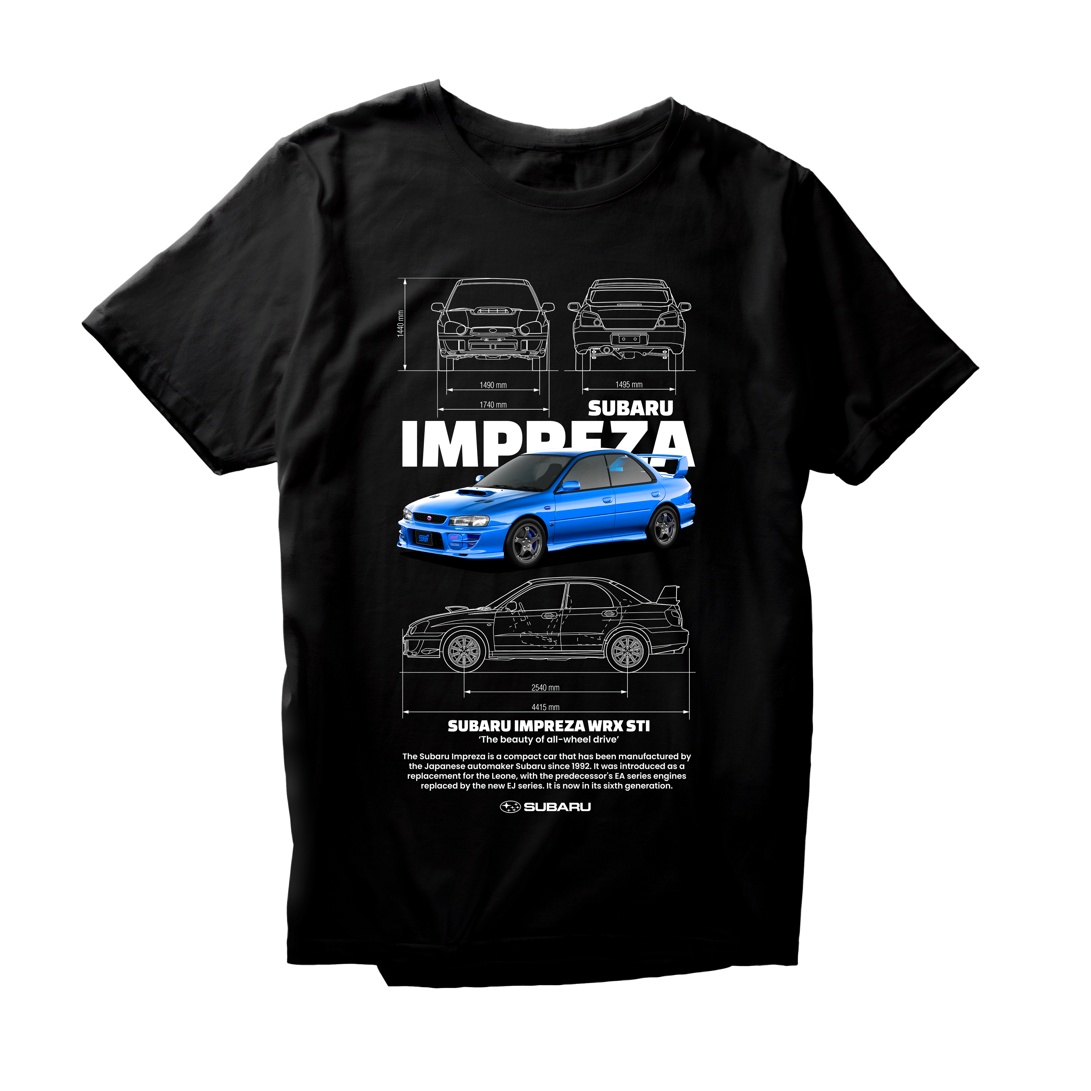Alfaq azul subaru impreza wrx sti w T-Shirt