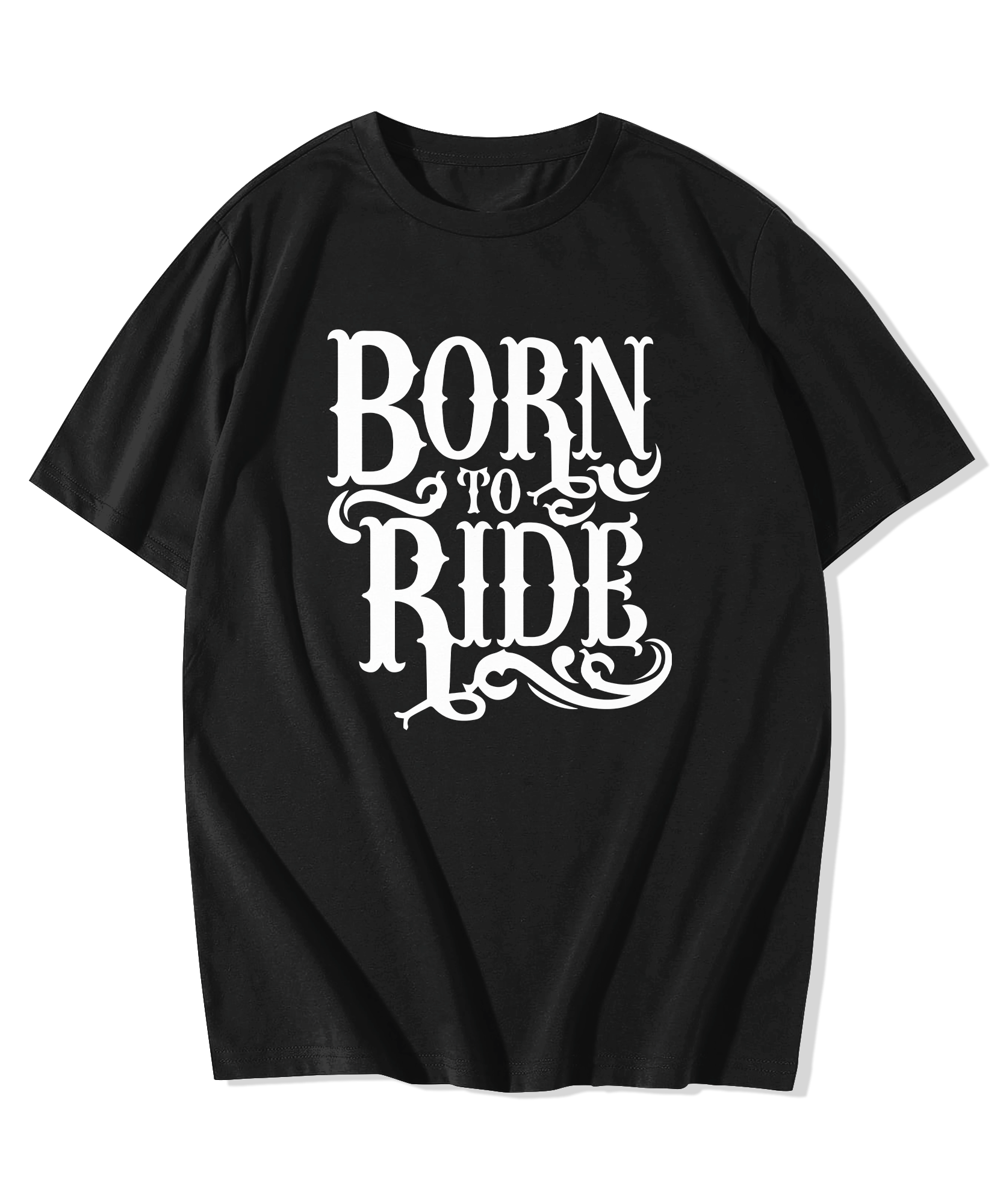 Alfaq Printed Black T-shirt 