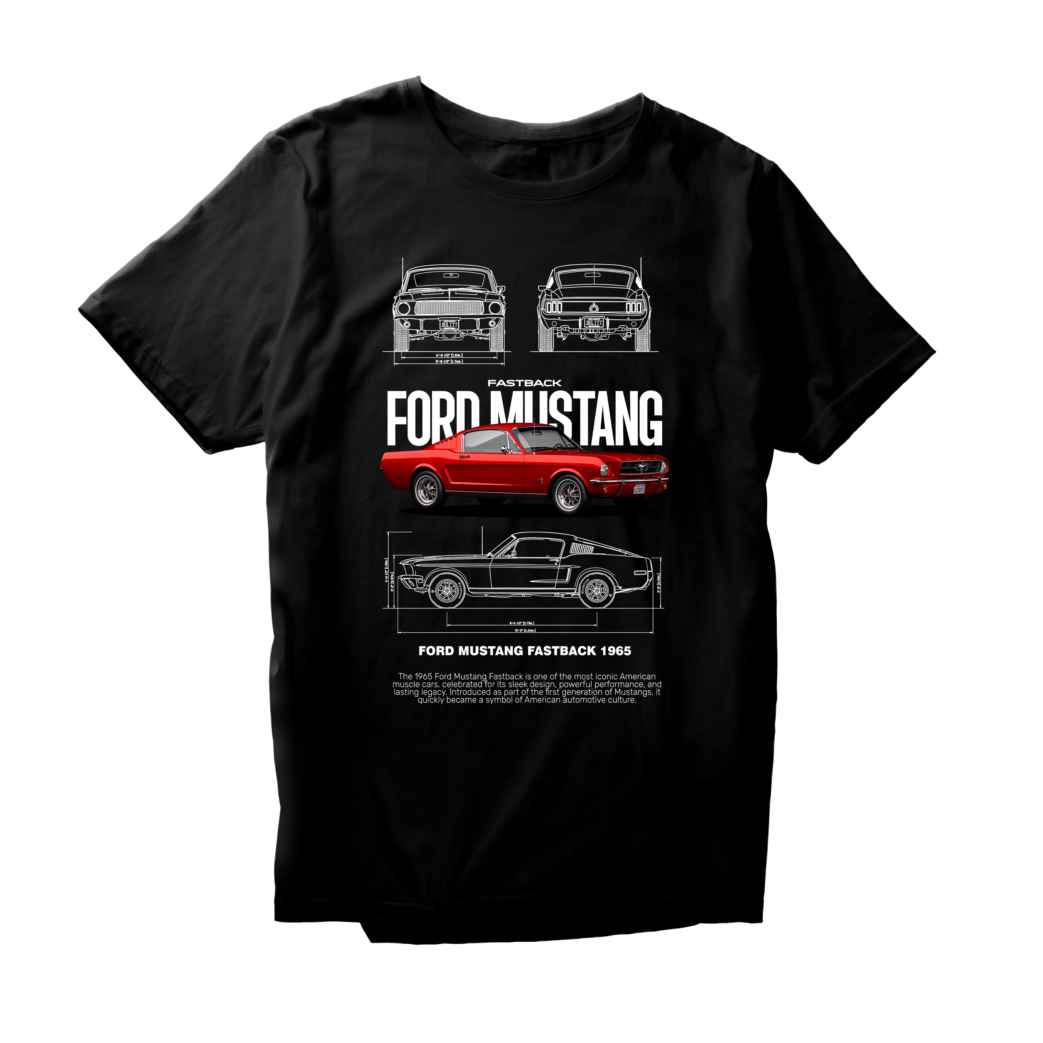 Alfaq ford mustang fastback 1965 T-Shirt