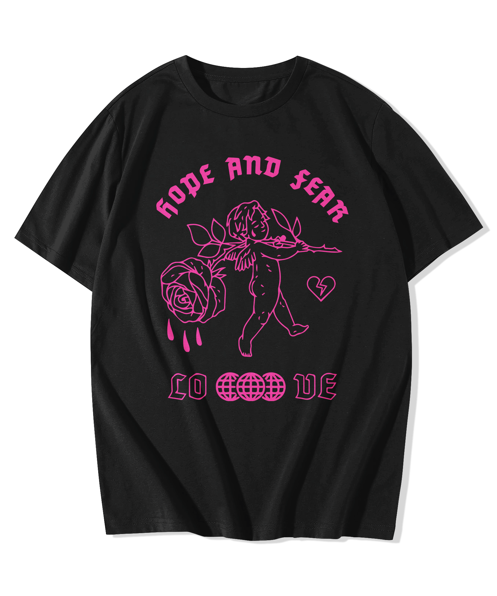 Alfaq Hope Fear Printed T-Shirt