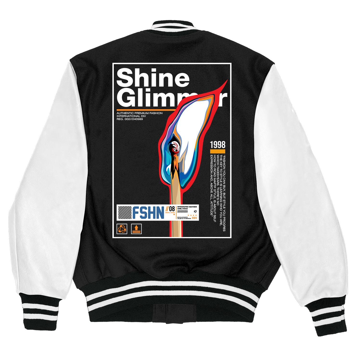Alfaq shine varsity jacket