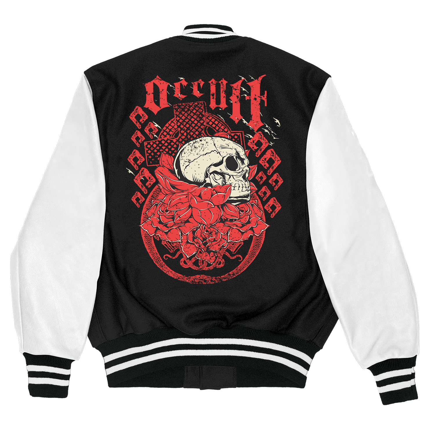 Alfaq skull varsity jacket